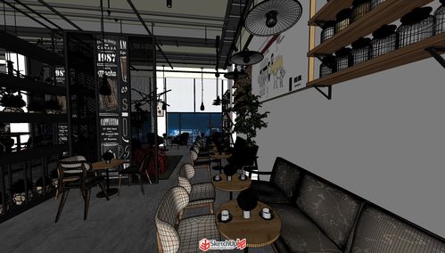 沫戀喜茶歐式室內裝飾設計 從SU模型庫到SketchUp吧中文門戶的全方位設計資源整合